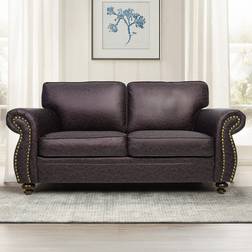 Charlton Home W112282850 Brown Sofa 71.5" 2 Seater