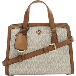 Michael Kors Chantal Extra Small Logo Messenger Bag - Vanilla/Acorn