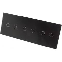 iNSi Touch ON/OFF Triple Panel Glas Strömbrytare 6-Polig