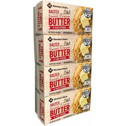 Member's Mark Salted Sweet Cream Butter 16oz 4pack