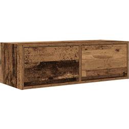 vidaXL Engineered Wood Antique Wood TV Bench 80x25.5cm