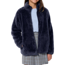 Uniqlo Kid's Fluffy Fleece Full Zip Jacket - Navy (E449887-69)