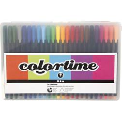 Colortime Fineliner Brilliant Colors 24-pack