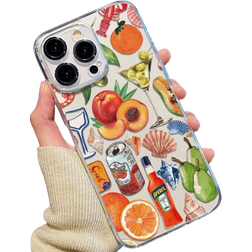 Shein Fruit Drink Pattern Anti-Fall Case for iPhone 16 Pro Max