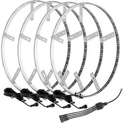 AutoZone Oracle LED Illuminated Wheel Rings ColorSHIFT No Remote 4215-334