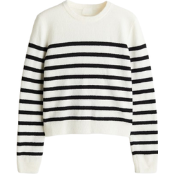 H&M Sweater - Natural White/Striped