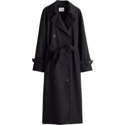 H&M Double Breasted Trenchcoat - Black