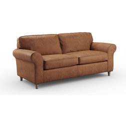 Dunelm Flori Arizona Brown Sofa 202cm 3 Seater