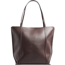 NA-KD Square Leather Shoulder Bag - Brown