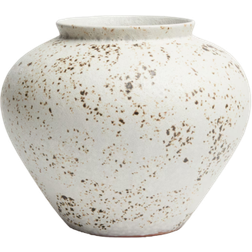 H&M Terracotta Light Beige/Speckled Vase 25cm