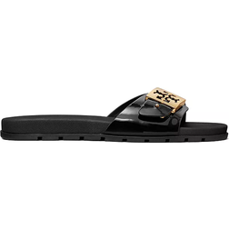 Tory Burch Buckle Slide - Perfect Black/Gold