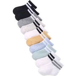 Shein 10 Pairs Of Baby Unisex Socks For Toddlers Comfortable And Cute Socks