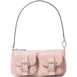 Michael Kors Zoe Small Denim Convertible Pouchette - Rosewater