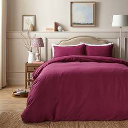 Dunelm Simply Duvet Cover Purple (260x220cm)