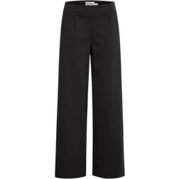 Ichi Pantaloni con pieghe 'Kate' - Nero