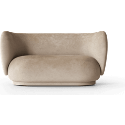 ferm LIVING Rico Faded Velvet Sand Sofa 148cm 2 personers