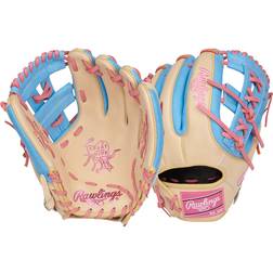 Rawlings 11.5 in Heart of the Hide Fielding Baseball Glove - Beige / Blue