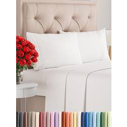 CGK Unlimited Comfy Breathable & Cooling Bed Sheet White (274.3x259.1cm)