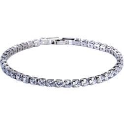 Shein Nooxian 1 Men's Hip Hop Diamond Bracelet Sparkling Unisex Micropaved Zirconia Bracelet