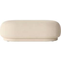 ferm LIVING Rico Ottoman Off White Pouffe