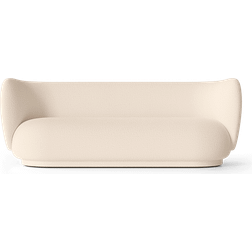 ferm LIVING Rico Wool Bouclé Off White Sofa