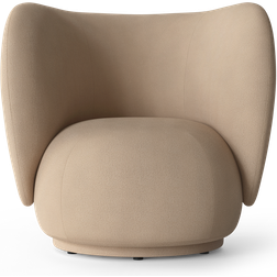 ferm LIVING Rico Brushed Sand Lounge Chair 76.5cm