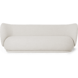 ferm LIVING Rico Bouclé Off White Sofa 210cm 3 Seater