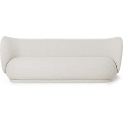 ferm LIVING Rico Bouclé Off White Soffa 210cm 3-sits