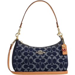 Coach Teri Shoulder Bag In Signature Denim - Gold/Den Gold/Natural