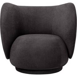ferm LIVING Rico Dark Grey Lounge Chair 79cm