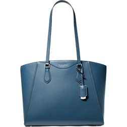 Michael Kors Taryn Large Leather Tote Bag - Dk Chambray