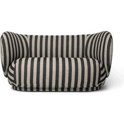 ferm LIVING Rico Louisiana Black/White Sofa 148cm 2 personers