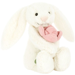 Jellycat Bashful Bunny Peony 18cm