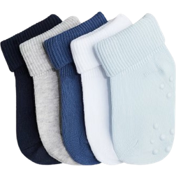 H&M Anti Slip Socks 5-pack - Dusty Blue (1039177032)