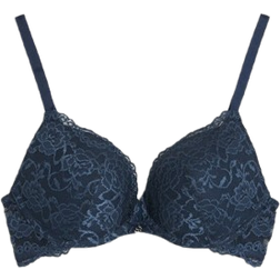 Cubus Push Up Bra with Lace - Navy Blue