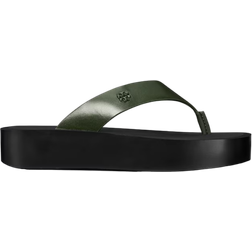 Tory Burch Platform Flip-Flop - Dark Emerald/Perfect Black