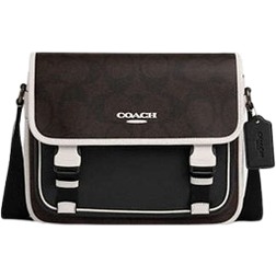 Coach Racer Messenger Bag In Signature Jacquard - J/Walnut/Chalk