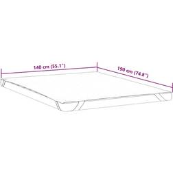 vidaXL Vit 140x190 cm Vattentät Madrasskydd Vit (190x140cm)
