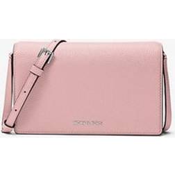 Michael Kors Jet Set Medium Pebbled Leather Crossbody Bag - Pink