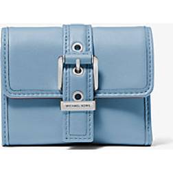 Michael Kors Colby Small Leather Tri-Fold Wallet - Blue