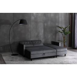 Hashtag Home Comeaux Reversible Sleeper Corner Bed 82cm H x 213cm W x 174cm D Sofa