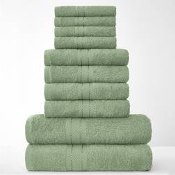 GC GAVENO CAVAILIA Cotton Towels Set of 10 Aqua Bath Towel