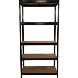 WFX Utility High Heavy Duty 5 Tier Multipurpose Metal Racking Unit 90 cm W x 40 cm Shelving System
