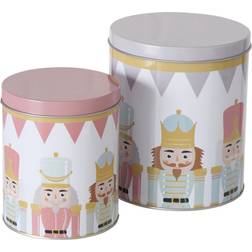 Keksdosen Archie Rund 2tlg Set 11&13,5 cm Metall Kuchendose 2Stk.