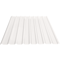 Profiltech Hvid TP18 Ståltrapezplade 250x107x0.5cm - RAL 9010