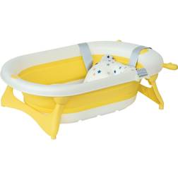 Belfry Bathroom Baby Bath Tub Foldable W Cushion 23.5cm H x 50.5cm W x 81.5cm D