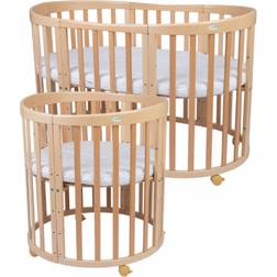 waldin Waldin OWAL Mobiles Babybett 7in1 mit Matratze