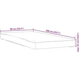 vidaXL Protector Impermeable Blanco 90x200 cm Funda de colchón Blanco (200x)