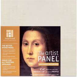 Ampersand Value Series Artist Wood Panel 8 x 8 7 8 Cradle