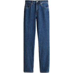 H&M Slim Straight High Jeans - Denim Blue